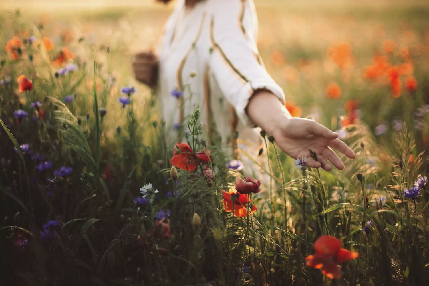 a woman walks through a garden considering loneliness in ministry and the challenges of being a pastor's wife